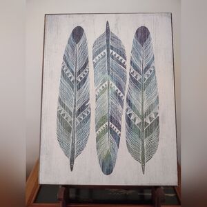 River Luna Blue Feathers Art Target Limited Edition